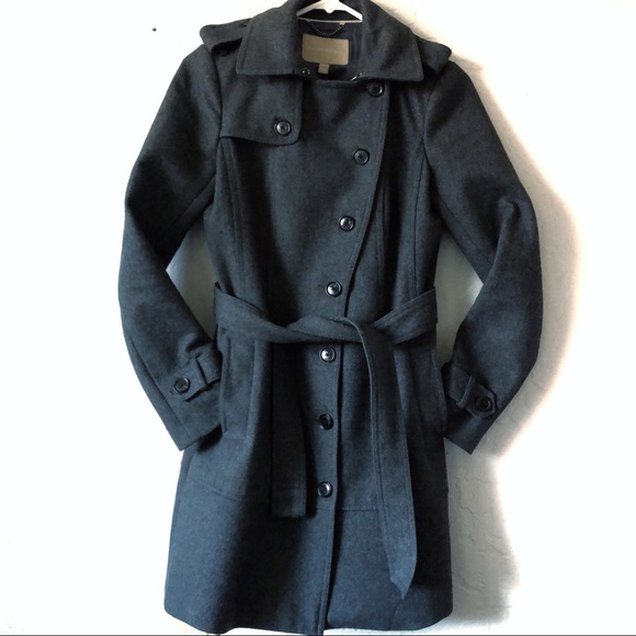 Banana Republic Jackets & Blazers - 🎃 Banana Republic Gray Wool Trench Coat Size 2